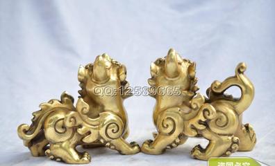 批發(fā)純黃銅招財(cái)飛貔貅擺件 鎮(zhèn)宅化煞的吉祥工藝品，家居與商業(yè)風(fēng)水之選